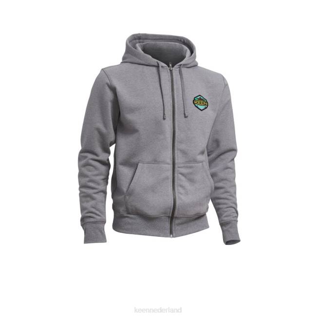 KEEN badge-hoodie 804T351 kleding middengrijs gemêleerd Heren
