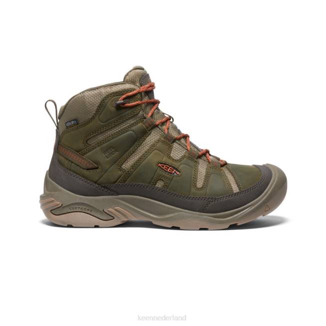 KEEN circadia waterdichte laars 804T73 schoenen donkere olijf/pottenbakkersklei Heren