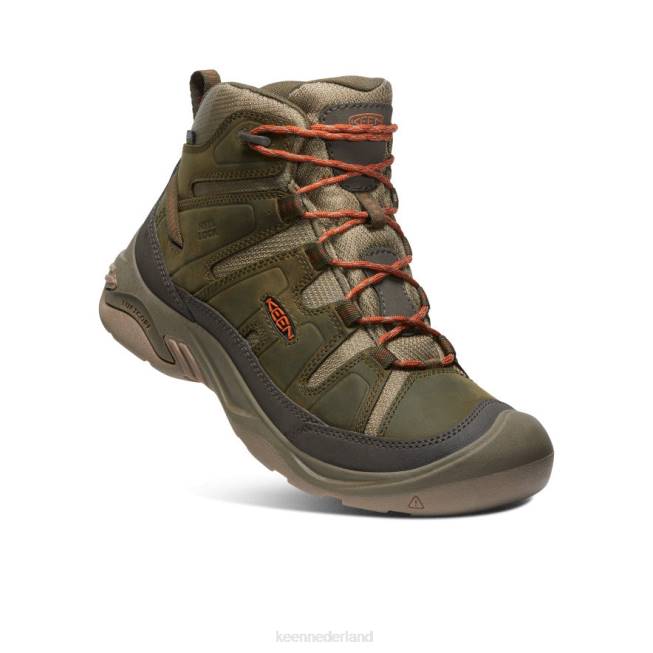 KEEN circadia waterdichte laars 804T73 schoenen donkere olijf/pottenbakkersklei Heren