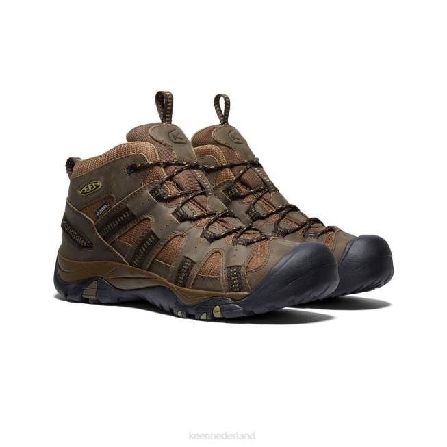 KEEN siskiyou waterdicht midden 804T327 schoenen donker olijf/olijf kleurloos Heren