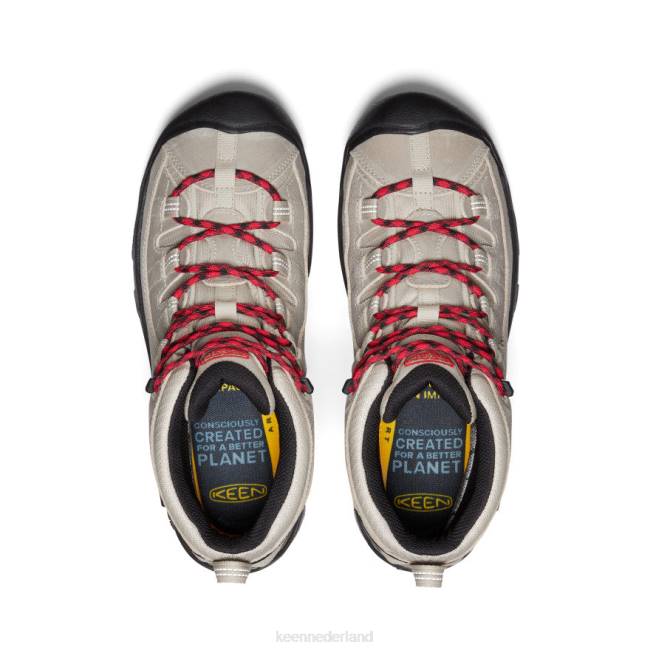 KEEN targhee ii mid waterdichte wandelschoenen 804T153 schoenen safari/rode loper Heren