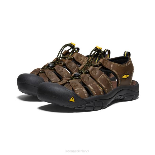 KEEN Nieuwpoort leer 804T132 schoenen bizon Heren