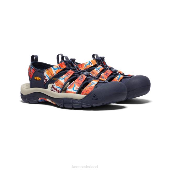KEEN newport x buiten afro 804T85 schoenen hip oranje/marineblauw Heren