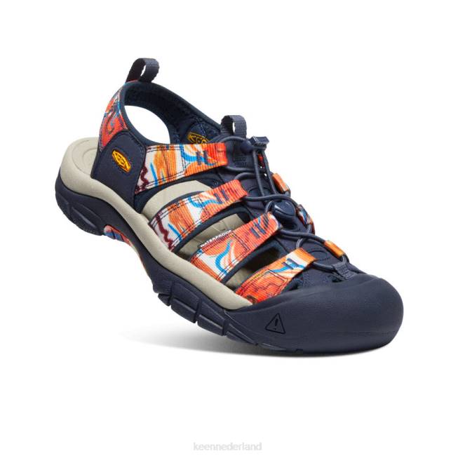 KEEN newport x buiten afro 804T85 schoenen hip oranje/marineblauw Heren