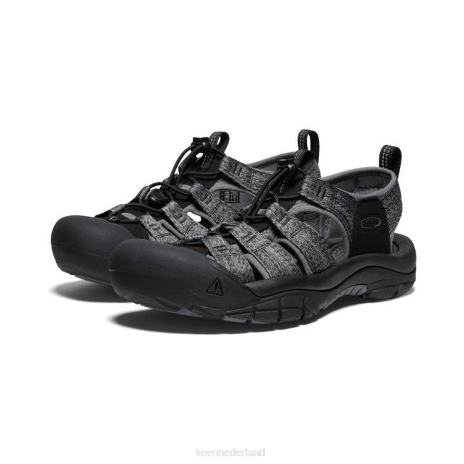 KEEN nieuwpoort h2 804T41 schoenen zwart/staalgrijs Heren