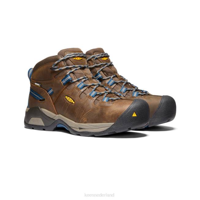 KEEN Detroit xt waterdichte laars (stalen neus) 804T244 schoenen cascadebruin/orionblauw Heren