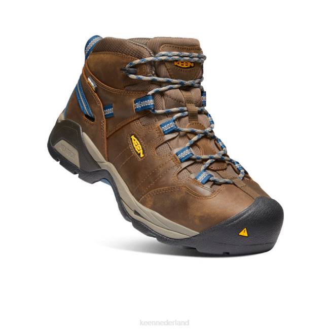 KEEN Detroit xt waterdichte laars (stalen neus) 804T244 schoenen cascadebruin/orionblauw Heren