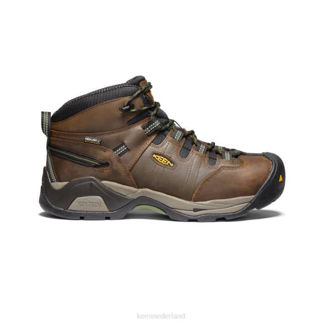 KEEN Detroit xt waterdichte laars (stalen neus) 804T245 schoenen cascadebruin/bronsgroen Heren