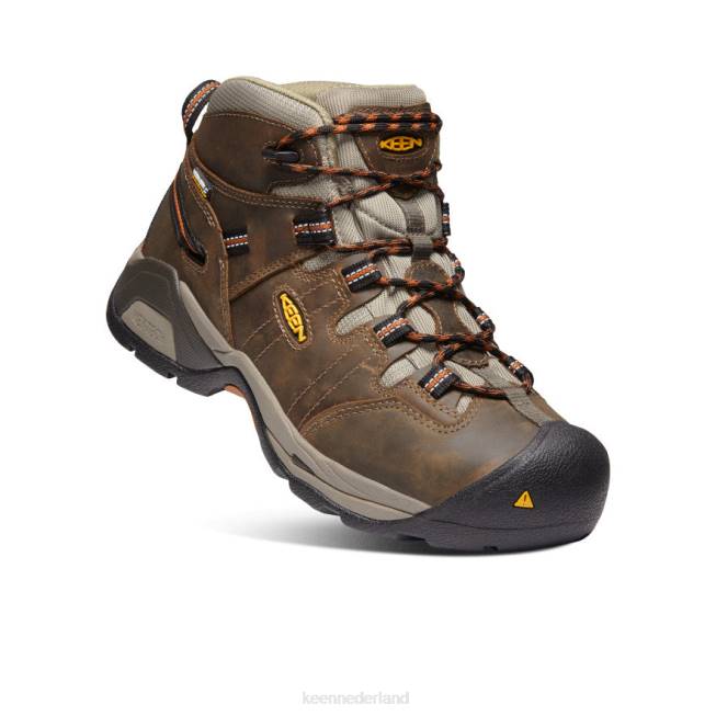 KEEN Detroit xt waterdichte laars (zachte neus) 804T178 schoenen zwart olijf/leer bruin Heren
