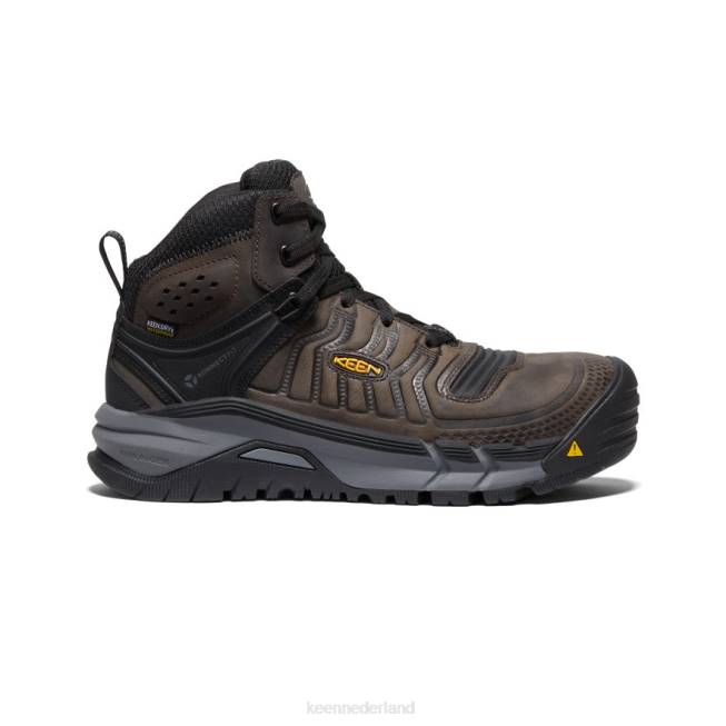 KEEN Kansas City+ waterdicht midden (koolstofvezel neus) 804T179 schoenen koffieboon/zwart Heren