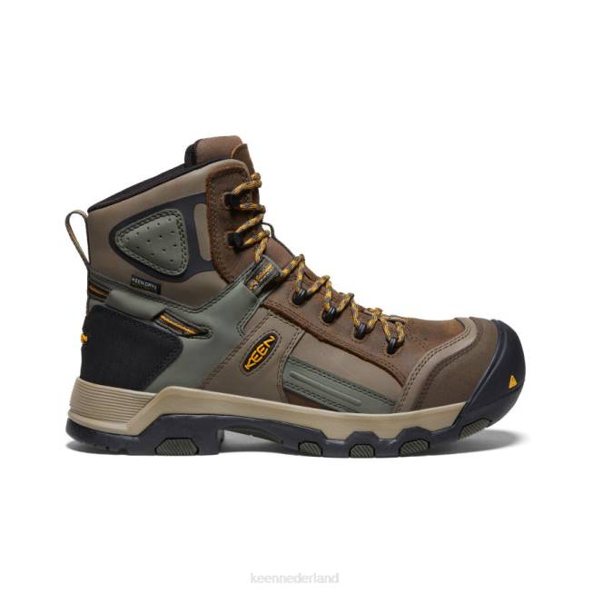 KEEN davenport al waterproof mid (composiet neus) 804T289 schoenen shitake/bosnacht Heren