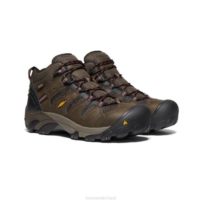 KEEN lansing midden waterdicht (stalen neus) 804T92 schoenen cascade bruin/gestroomd Heren