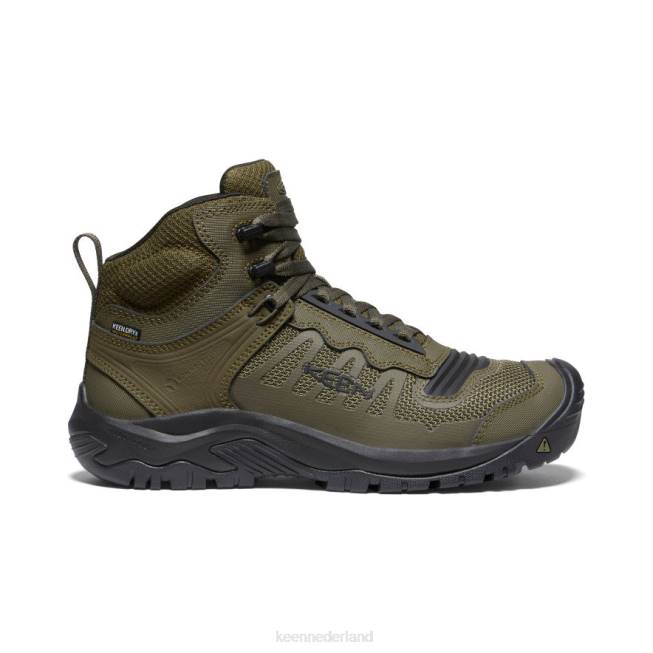 KEEN reno kbf waterdicht midden (zachte teen) 804T6 schoenen donker olijf/zwart Heren