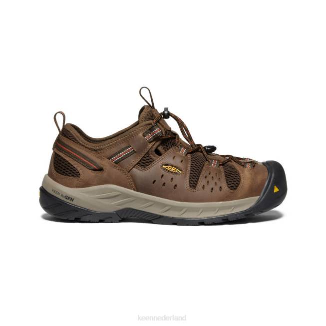 KEEN atlanta cool ii (stalen neus) 804T278 schoenen shitake/roest Heren