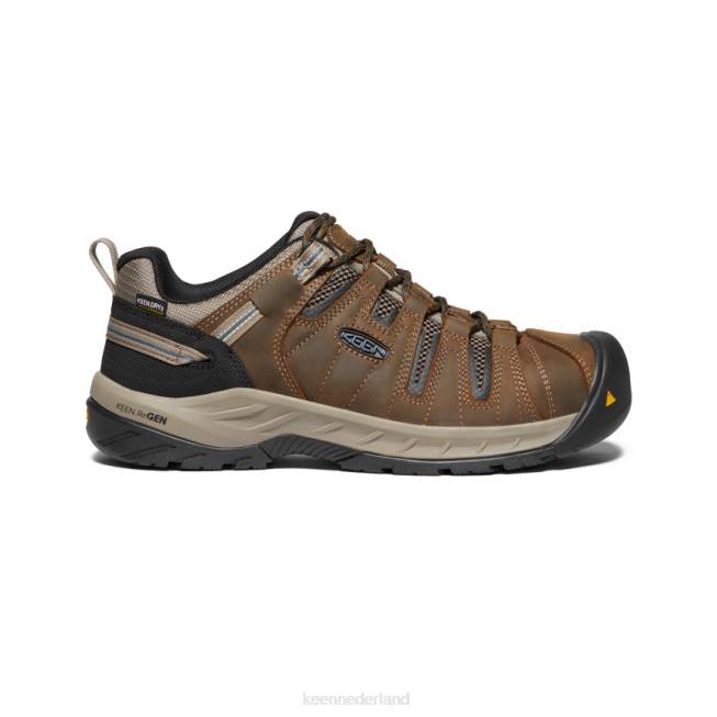 KEEN flint ii waterdicht (stalen neus) 804T280 schoenen cascadebruin/orionblauw Heren