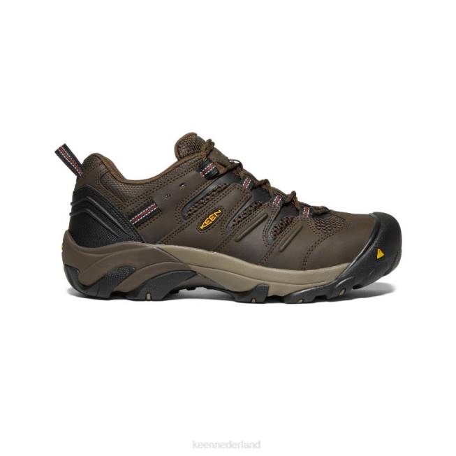 KEEN laag uitlopend (stalen neus) 804T302 schoenen cascade bruin/gebakken baksteen Heren