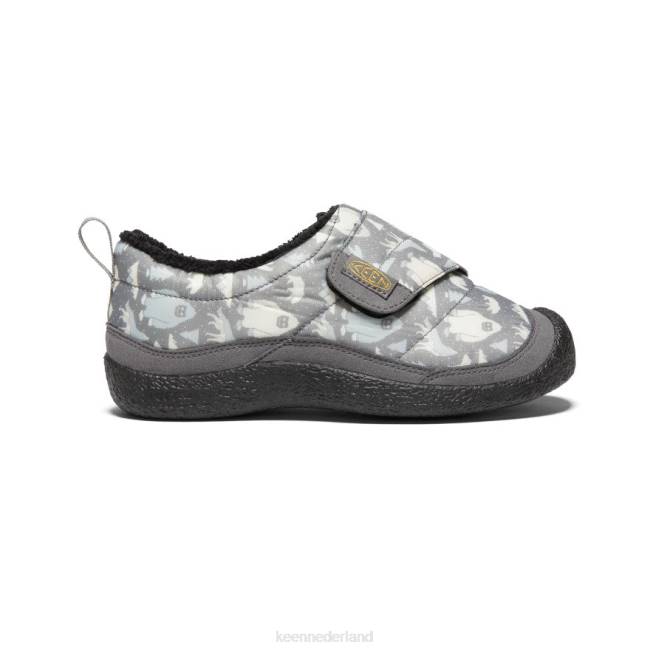 KEEN hoes wrap 804T985 schoenen staalgrijs/sterwit Grote kinderen