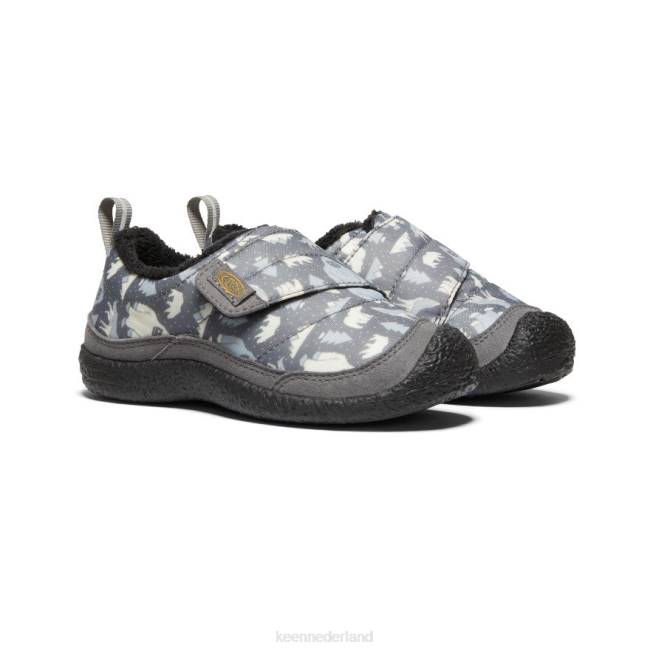 KEEN hoes wrap 804T991 schoenen staalgrijs/sterwit kleine kinderen