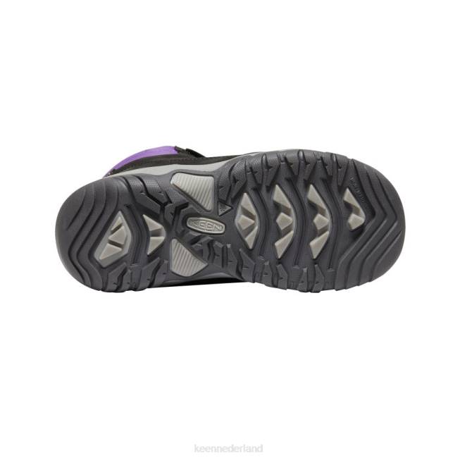 KEEN Greta waterdichte laars 804T1014 schoenen zwart/paars Grote kinderen