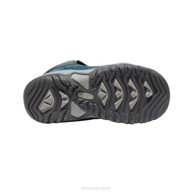 KEEN Greta waterdichte laars 804T1015 schoenen blauw koraal/roze pauw Grote kinderen