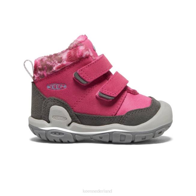 KEEN geknoopte chukka met dubbele riem 804T1013 schoenen fruitduif/zwart peuters