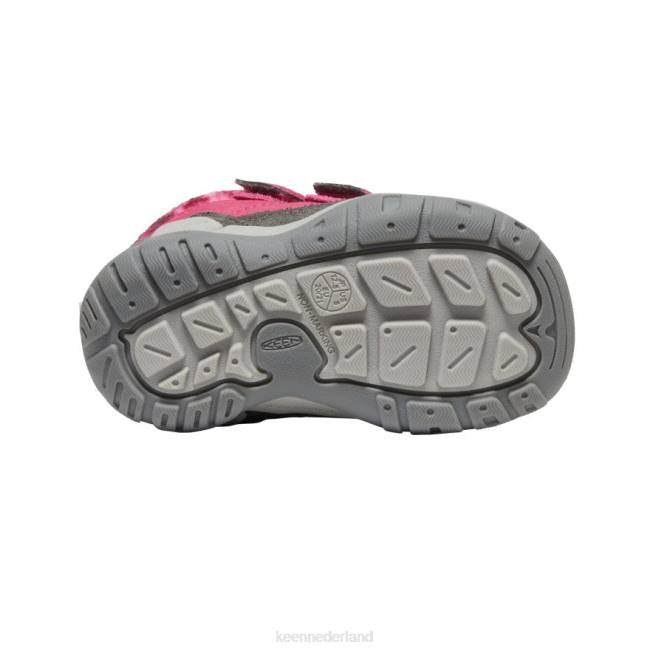 KEEN geknoopte chukka met dubbele riem 804T1013 schoenen fruitduif/zwart peuters