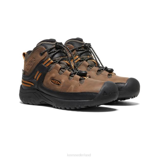 KEEN targhee waterdichte laars 804T895 schoenen donker aarde/goudbruin Grote kinderen