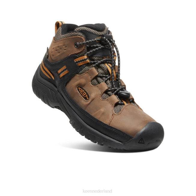 KEEN targhee waterdichte laars 804T895 schoenen donker aarde/goudbruin Grote kinderen
