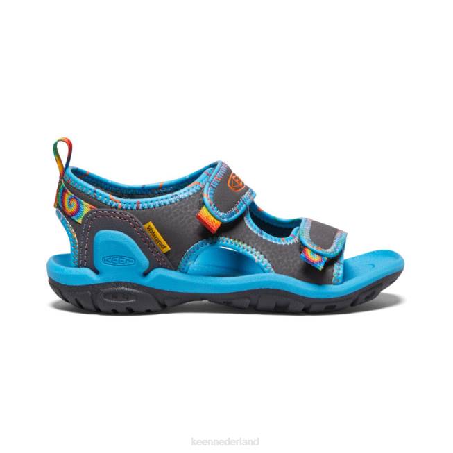 KEEN knotch creek met open teen 804T769 schoenen magneet/tie-dye kleine kinderen