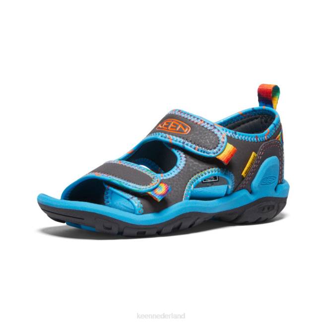 KEEN knotch creek met open teen 804T769 schoenen magneet/tie-dye kleine kinderen