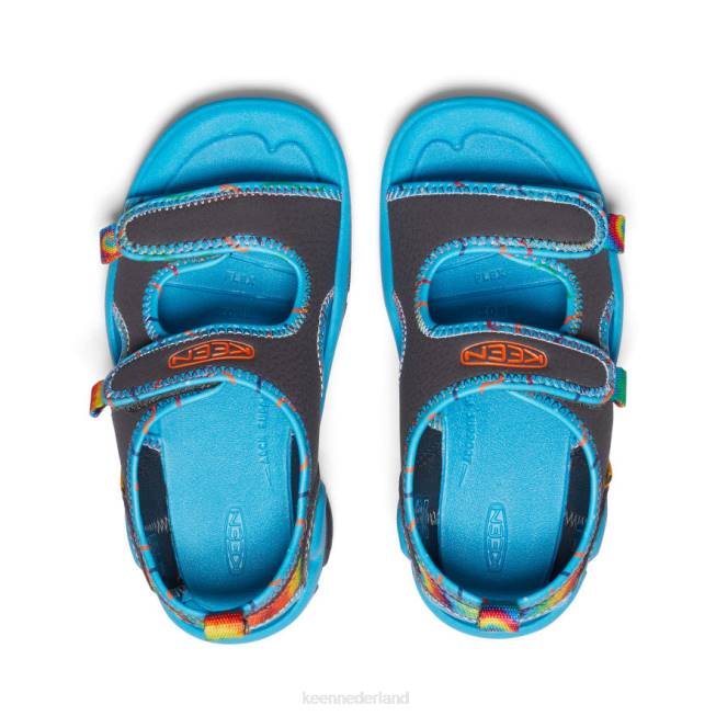 KEEN knotch creek met open teen 804T769 schoenen magneet/tie-dye kleine kinderen