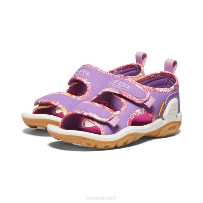 KEEN knotch creek met open teen 804T770 schoenen Engelse lavendel/festivalfuchsia kleine kinderen