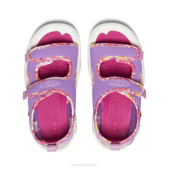 KEEN knotch creek met open teen 804T770 schoenen Engelse lavendel/festivalfuchsia kleine kinderen