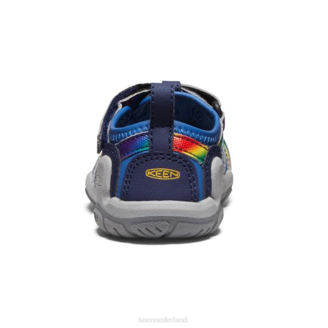 KEEN knots kreek 804T808 schoenen heldere kobalt/regenboog tie-dye peuters