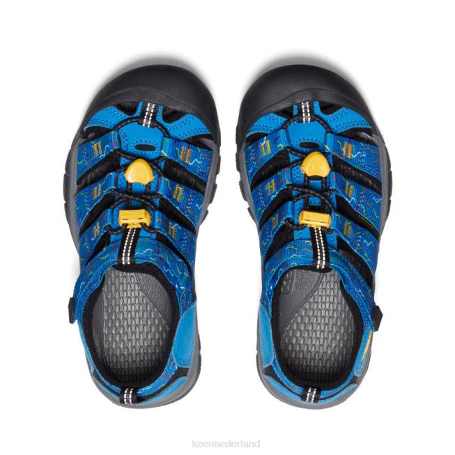 KEEN nieuwpoort h2 804T757 schoenen oostenrijk/zwart Grote kinderen