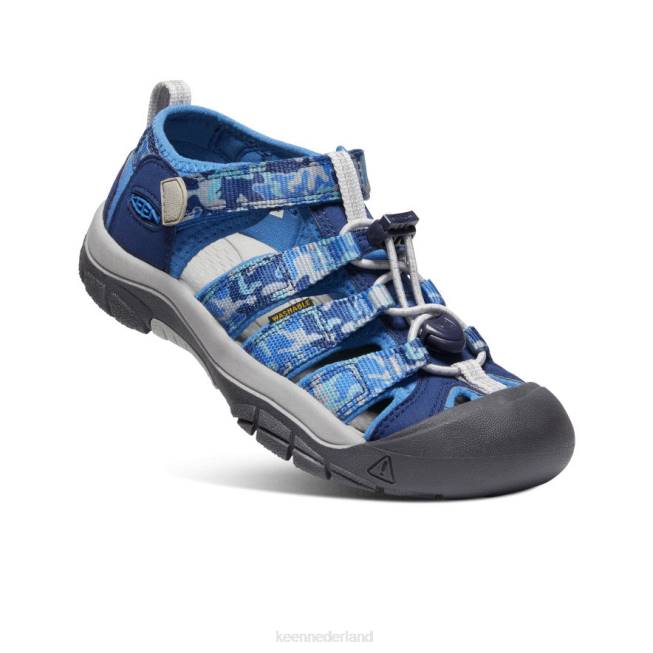 KEEN nieuwpoort h2 804T767 schoenen camouflage/helder kobalt Grote kinderen