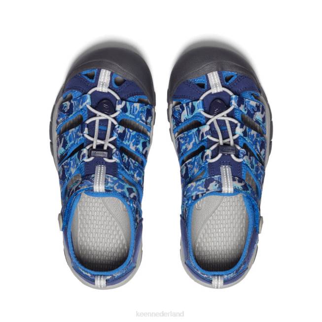 KEEN nieuwpoort h2 804T767 schoenen camouflage/helder kobalt Grote kinderen