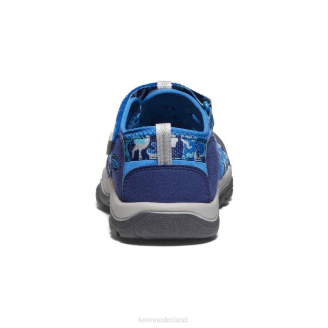 KEEN nieuwpoort h2 804T767 schoenen camouflage/helder kobalt Grote kinderen