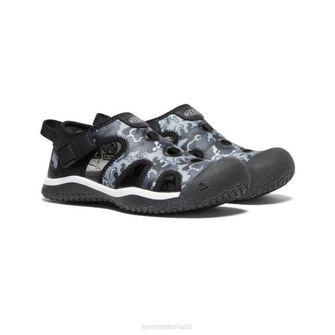 KEEN pijlstaartrog sandaal 804T864 schoenen zwart/camouflage kleine kinderen
