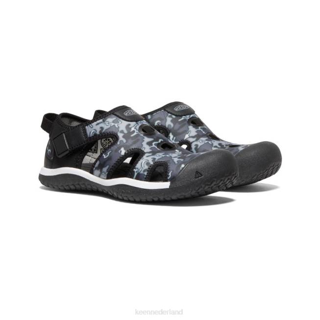 KEEN pijlstaartrog sandaal 804T918 schoenen zwart/camouflage Grote kinderen