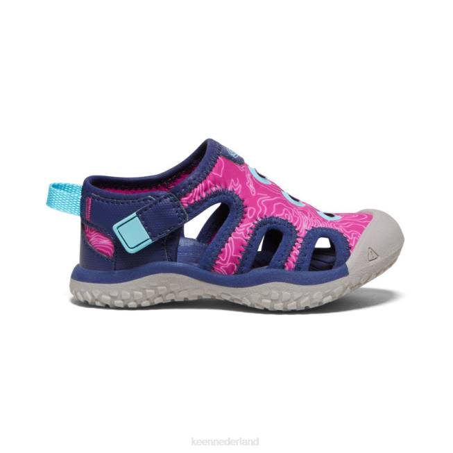 KEEN pijlstaartrog sandaal 804T945 schoenen blauwe diepten/festivalfuchsia peuters