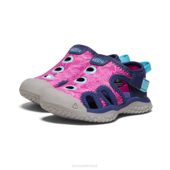 KEEN pijlstaartrog sandaal 804T945 schoenen blauwe diepten/festivalfuchsia peuters