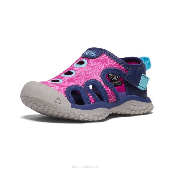 KEEN pijlstaartrog sandaal 804T945 schoenen blauwe diepten/festivalfuchsia peuters