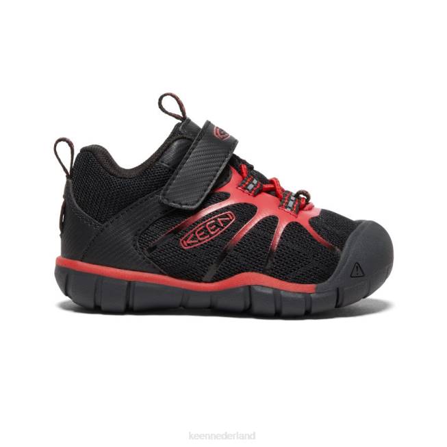 KEEN chandler 2 cnx-sneaker 804T885 schoenen zwart/rood tapijt peuters