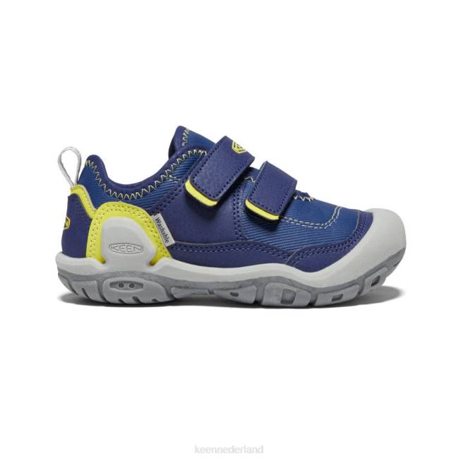 KEEN knotch holle sneaker met dubbele band 804T943 schoenen blauwe diepten/teunisbloem kleine kinderen