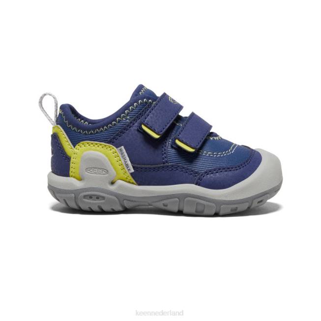 KEEN knotch holle sneaker met dubbele band 804T958 schoenen blauwe diepten/teunisbloem peuters