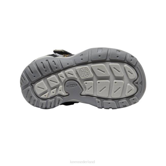 KEEN knotch piek sneaker 804T934 schoenen zwart geel peuters