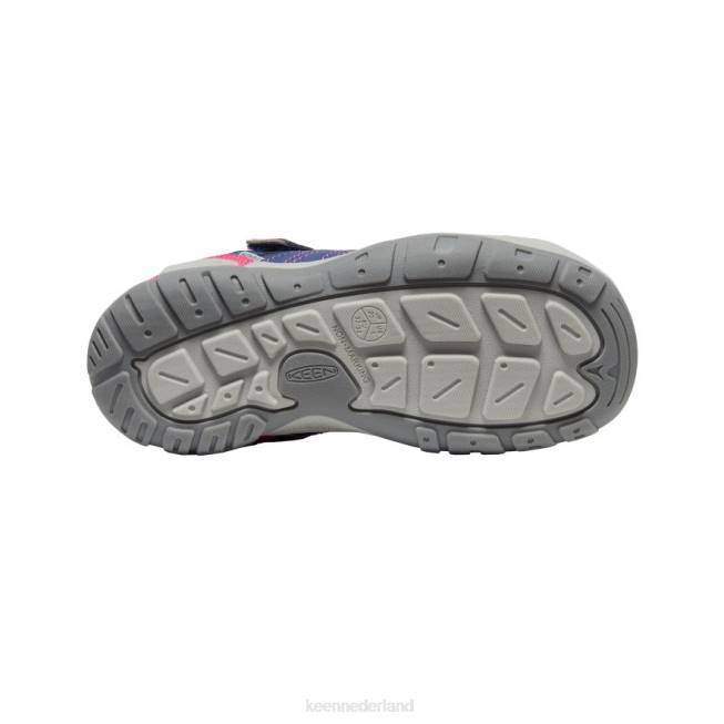 KEEN knotch piek sneaker 804T975 schoenen blauwe diepten/roze pauw Grote kinderen