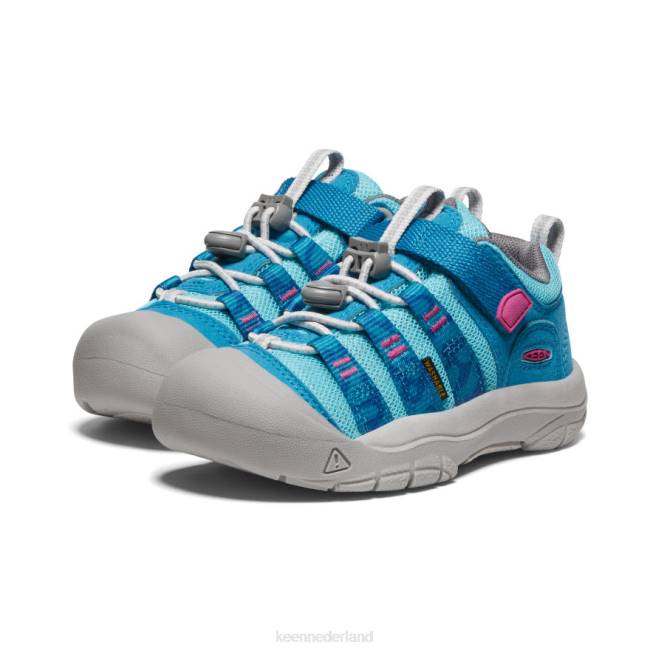 KEEN nieuwpoort h2sho 804T928 schoenen fjordblauw/festivalfuchsia kleine kinderen