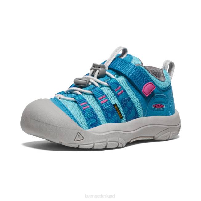 KEEN nieuwpoort h2sho 804T928 schoenen fjordblauw/festivalfuchsia kleine kinderen